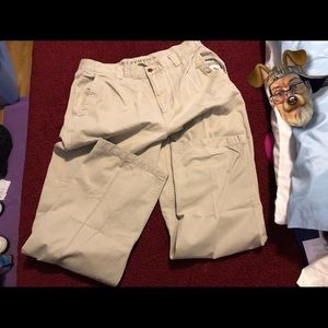 Ruff Hewn Well Worn Mens Relax-Fit Khaki Pants Size 36x34